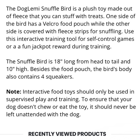 Dog Toy NWT Snuffle Treat Search Interactive Toy with Squeaker Scent Work Game - Picture 9 of 9